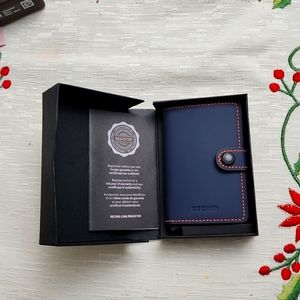 Miniwallet Matte Night Blue & orange Secrid